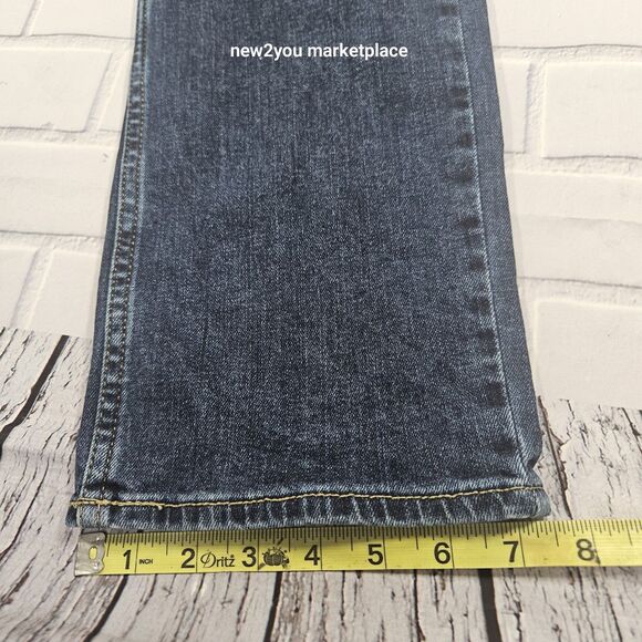 Hollister Jeans Mens 30x32 Blue The Hollister Classic Straight Distressed - Picture 9 of 10